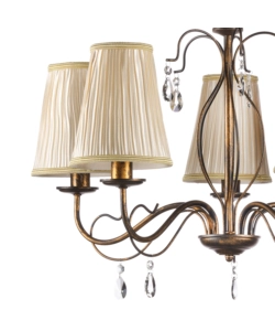 LAMPADARIO 5 LUCI ONLI "DELIA" BRONZO E14